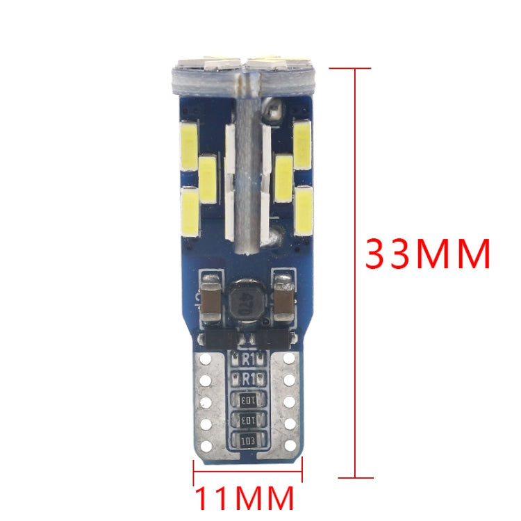 10 PCS T10 DC12V / 3W / 6000K / 180LM Car Canbus Decoding LED Clearance Lights with 30LEDs SMD-4041 Lamp Beads, T10 DC12V / 3W