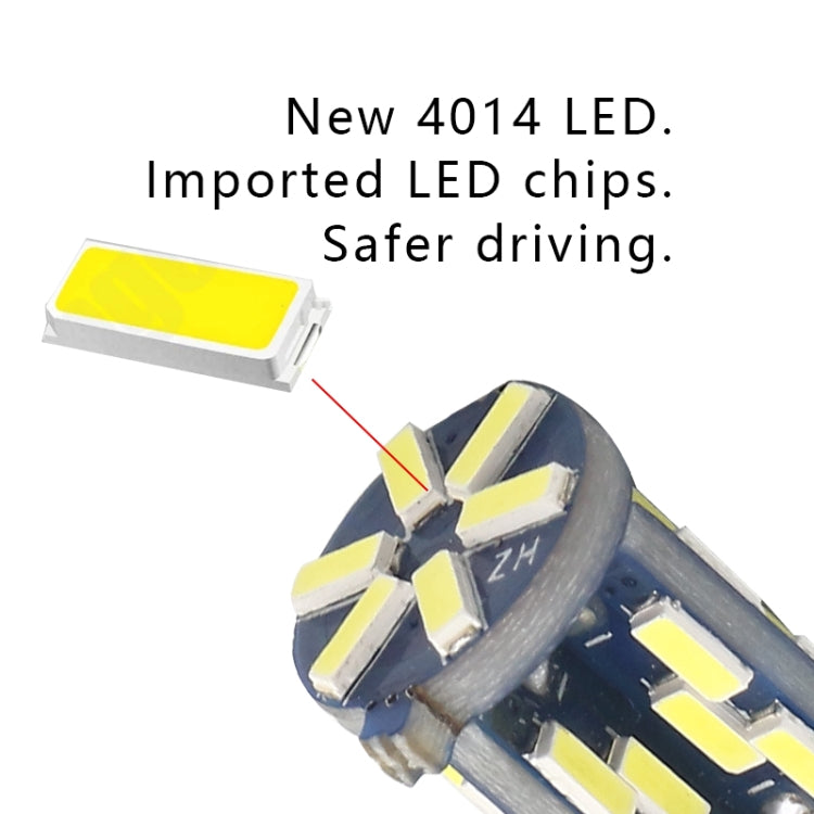 10 PCS T10 DC12V / 3W / 6000K / 180LM Car Canbus Decoding LED Clearance Lights with 30LEDs SMD-4041 Lamp Beads, T10 DC12V / 3W