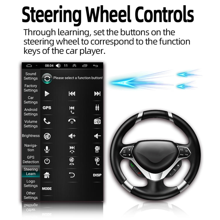 D110 Car Android Navigation Machine Support Mobile Phone Interconnection / Steering Wheel Control, D110 10.1-Inch