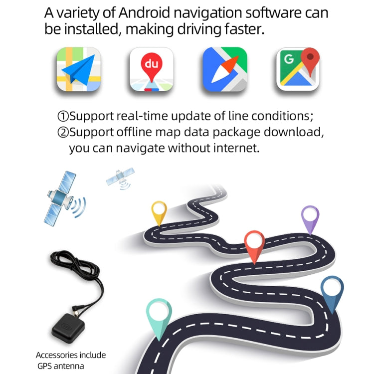 D110 Car Android Navigation Machine Support Mobile Phone Interconnection / Steering Wheel Control, D110 10.1-Inch