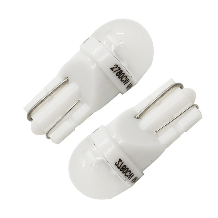 20 PCS T10 DC12V / 0.25W / 6500K / 20LM Car Round Head Plug-in Bubble Reading Light with 1LEDs SMD-3030 Lamps, T10
