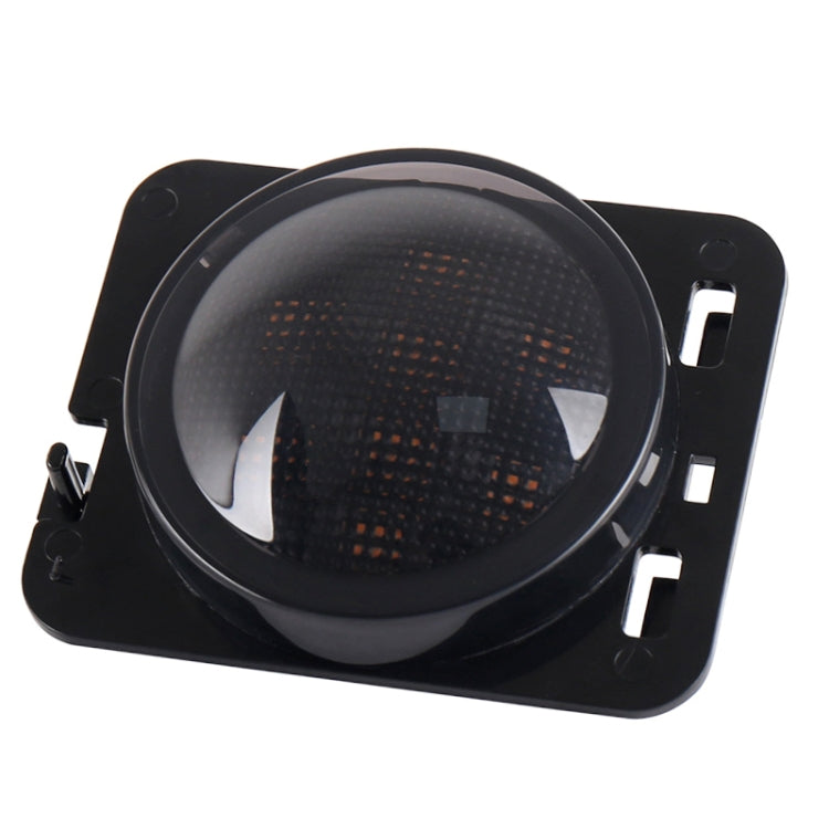 8W DC 12V Car SUV Refit LED Wheel Eyebrow Turn Signal for Jeep Wrangler JK 07-17, Specification: Smoke Black Without Aperture, Specification: Smoke Black Without Aperture
