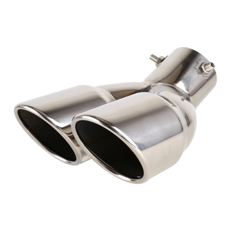 Universal Car Styling Stainless Steel Elbow Exhaust Tail Muffler Tip Pipe, Inside Diameter: 7.2cm, Elbow Inside Diameter: 7.2cm (Grey), Elbow Inside Diameter: 7.2cm (Blue), Elbow Inside Diameter: 7.2cm (Silver)