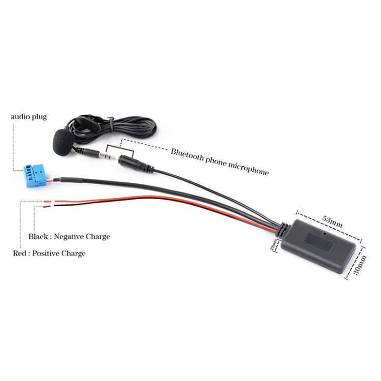 Car 6PIN AUX Bluetooth Audio Input Cable + MIC for Acura RDX TSX MDX CSX, For Acura RDX TSX