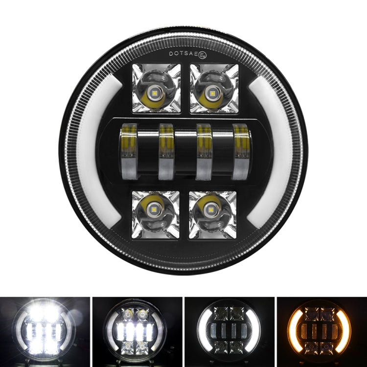 Car 7 inch DC9-30V  LED Headlight Modification Accessories for Jeep Wrangler, 7 inch Round