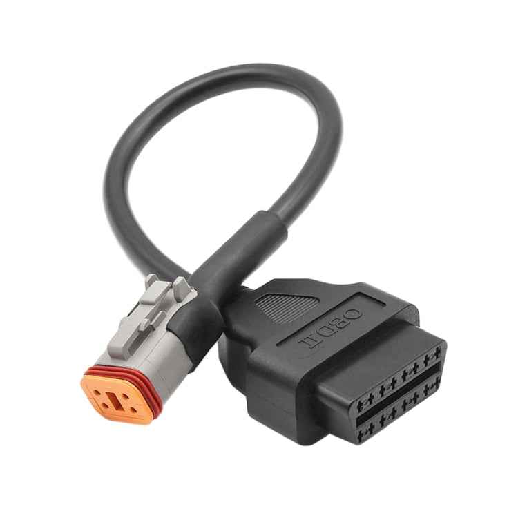 4Pin Motorcycles OBD2 Conversion Cable OBDII Diagnostic Adapter Cable for Harley Davidson, 4Pin