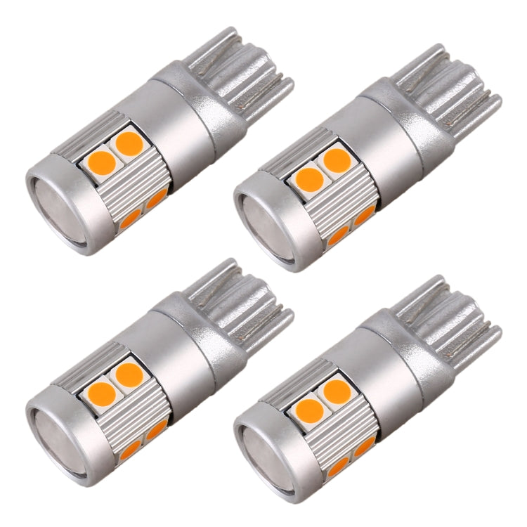 4 PCS T10 DC12V / 2W Car Clearance Light 9LEDs SMD-3030 Lamp Beads , 9LEDs SMD-3030 (Red Light), 9LEDs SMD-3030 (White Light), 9LEDs SMD-3030 (Yellow Light), 9LEDs SMD-3030 (Ice Blue Light), 9LEDs SMD-3030 (Blue Light), 9LEDs SMD-3030 (Pink Light)