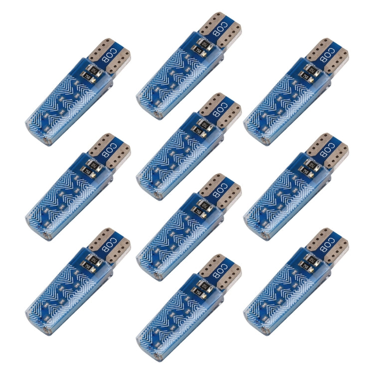 10 PCS T10 DC12V / 1.2W Car Clearance Light 12LEDs COB Lamp Beads, 12LEDs COB (Green Light), 12LEDs COB (Red Light), 12LEDs COB (White Light), 12LEDs COB (Yellow Light), 12LEDs COB (Ice Blue Light), 12LEDs COB (Blue Light), 12LEDs COB (Pink Light)