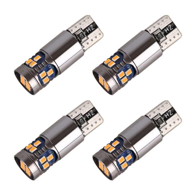 4 PCS T10 DC12V / 2.5W Car Clearance Light 18LEDs SMD-3020 Lamp Beads, 18LEDs SMD-3020 (White Light), 18LEDs SMD-3020 (Yellow Light), 18LEDs SMD-3020 (Ice Blue Light), 18LEDs SMD-3020 (Blue Light), 18LEDs SMD-3020 (Pink Light)