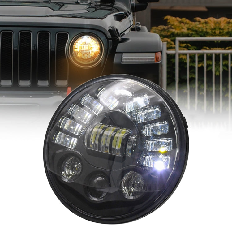 7 inch Car Matrix Gradient LED Headlight Lamps for Jeep Wrangler, 7 inch Matrix
