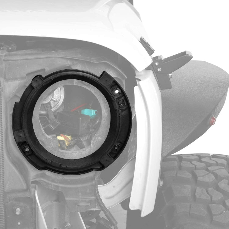 1 Pair 7 inch Headlight Plastic Inside Bracket for Jeep Wrangler JK 2007-2017, Plastic Inside