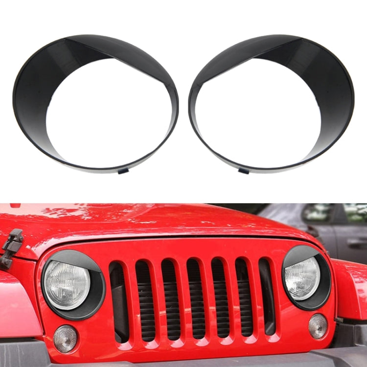 Car Headlight Lampshade for Jeep Wrangler JL 2018-, For Jeep Wrangler JL 2018-