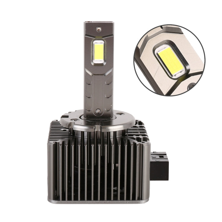 1 Pair D Series D1 Car HID Ballast to LED Headlight DC12V 35W 6000K 7000LM, 7040 Lamp Bead, D1