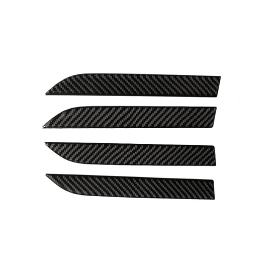 4 PCS Carbon Fiber Car Outer Door Handle Panel Decorative Sticker for Tesla Model X