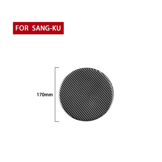 Carbon Fiber Car Fuel Tank Cover Decorative Sticker for Volkswagen Scirocco 2009-2016,Left and Right Drive Universal