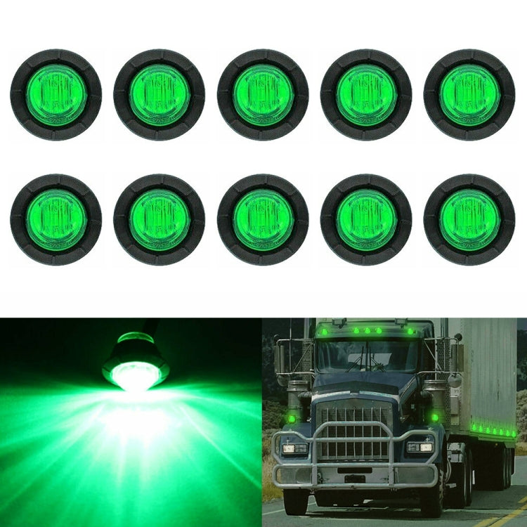 10 PCS MK-009 3/4 inch Car / Truck 3LEDs Side Marker Indicator Lights Bulb Lamp, MK-009(Red Light), MK-009(Blue Light), MK-009(Green Light), MK-009(White Light), MK-009(Yellow Light)