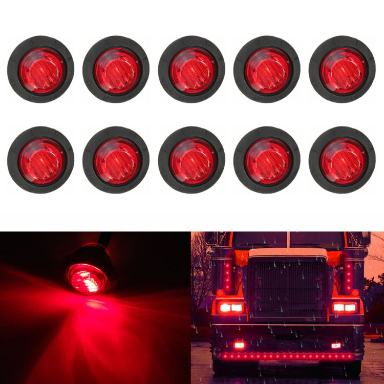 10 PCS MK-009 3/4 inch Car / Truck 3LEDs Side Marker Indicator Lights Bulb Lamp, MK-009(Red Light), MK-009(Blue Light), MK-009(Green Light), MK-009(White Light), MK-009(Yellow Light)