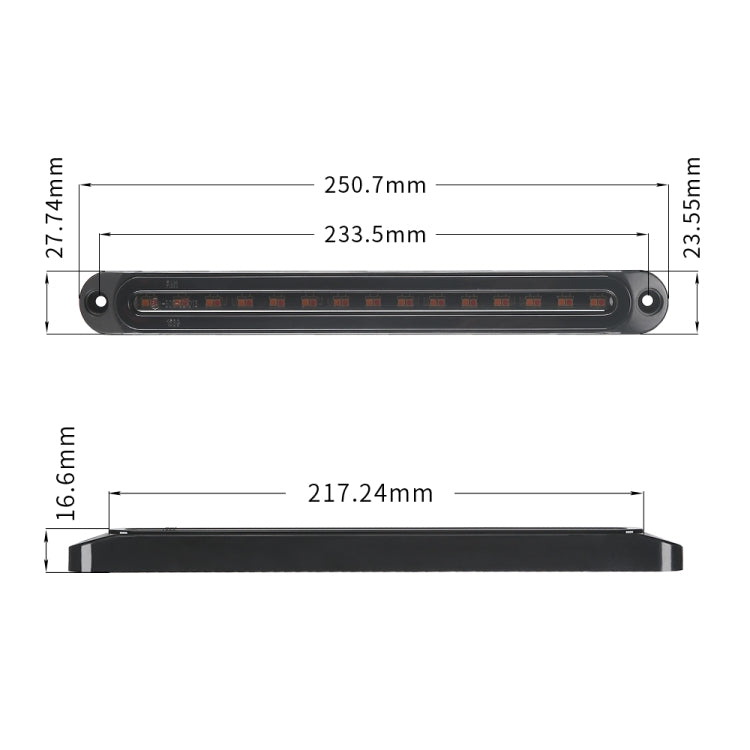 MK-013 Spotlight Dynamic Car Tail Light Signal Lamp Indicator Strobe Flashing Warning Light 12-24V, MK-013