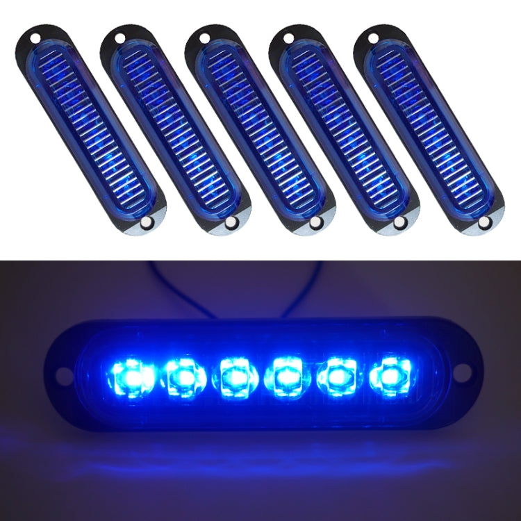 5 PCS MK-093 Car / Truck 6LEDs Side Marker Indicator Lights Bulb Lamp, MK-093(Blue Light), MK-093(Green Light), MK-093(Red Light), MK-093(White Light), MK-093(Yellow Light)