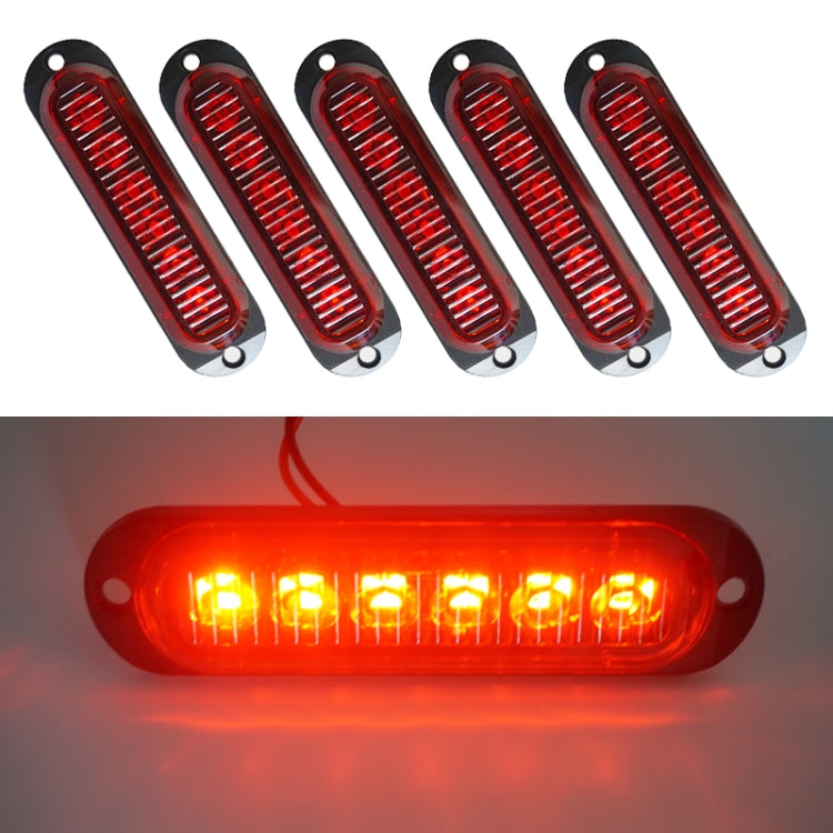 5 PCS MK-093 Car / Truck 6LEDs Side Marker Indicator Lights Bulb Lamp, MK-093(Blue Light), MK-093(Green Light), MK-093(Red Light), MK-093(White Light), MK-093(Yellow Light)