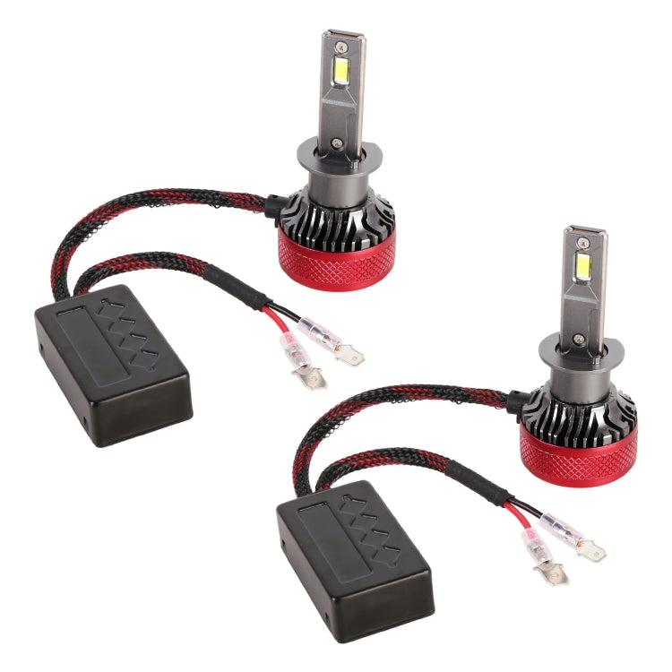 1 Pair H1 DC12V 65W 6000K 6500LM LED Car Headlights, H1