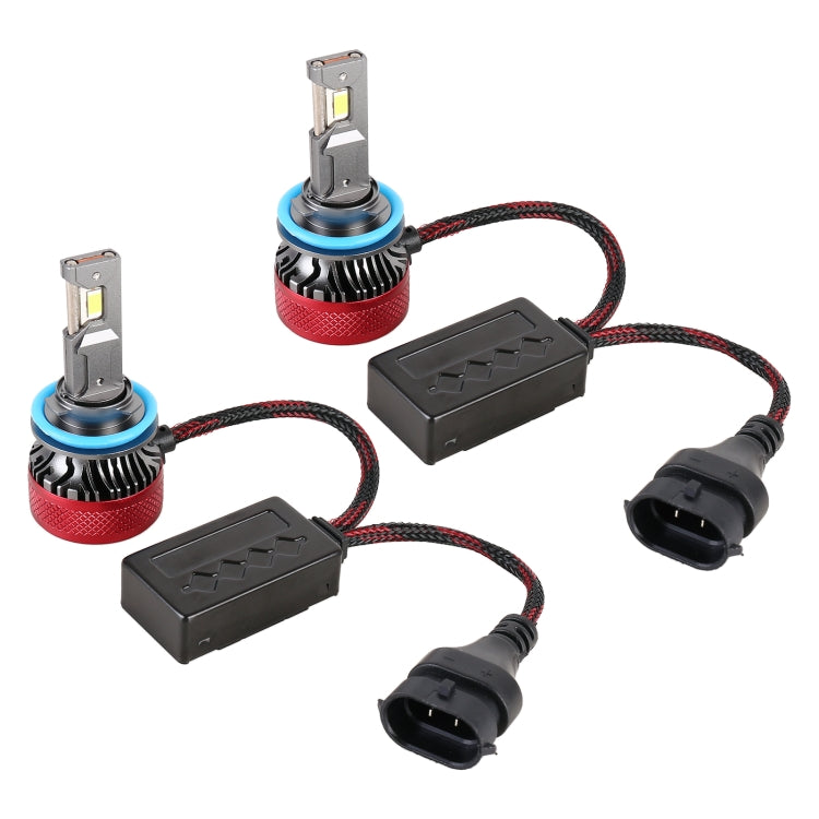 1 Pair H8 / H11 DC12V 65W 6000K 6500LM LED Car Headlights, H8 / H11