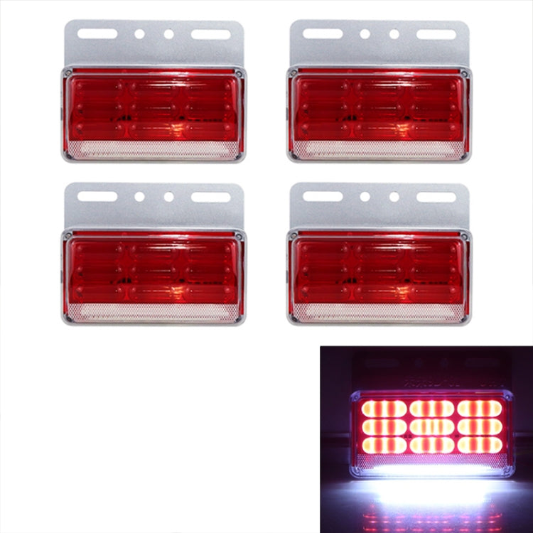 4 PCS ZS-9001 DC24V 9D Waterproof Car / Truck Side Marker Indicator Lights Bulb Lamp, Blue Light, Green Light, Red Light, White Light, Yellow Light