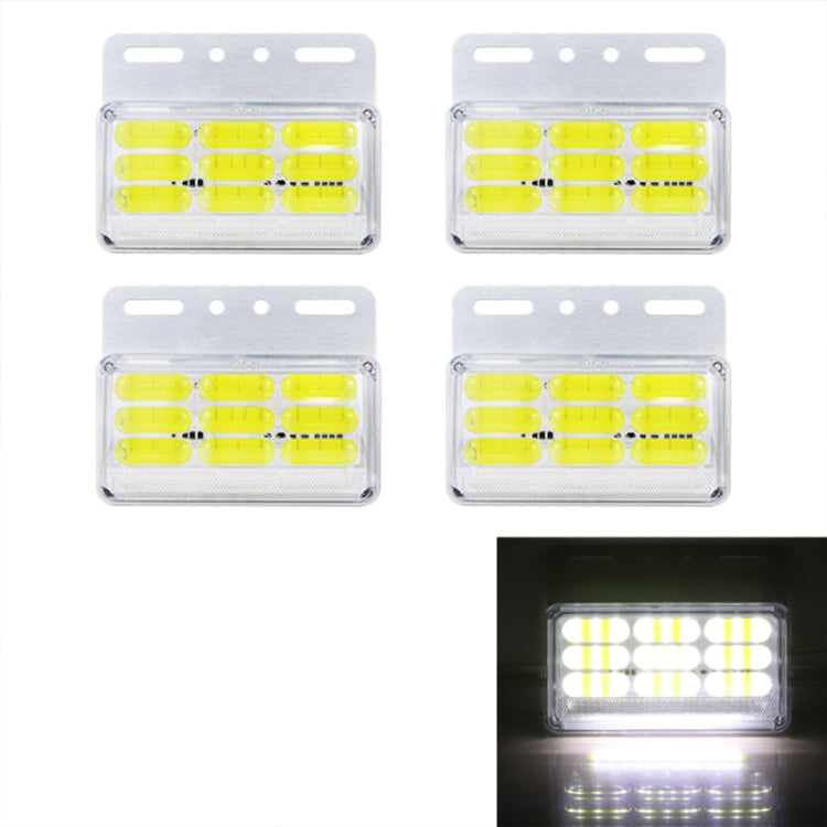 4 PCS ZS-9001 DC24V 9D Waterproof Car / Truck Side Marker Indicator Lights Bulb Lamp, Blue Light, Green Light, Red Light, White Light, Yellow Light