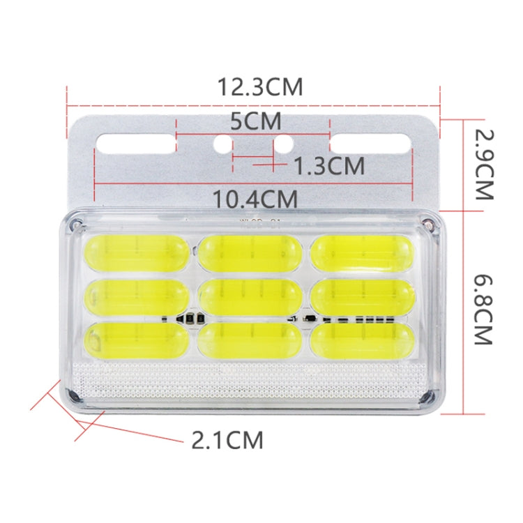4 PCS ZS-9001 DC24V 9D Waterproof Car / Truck Side Marker Indicator Lights Bulb Lamp, Blue Light, Green Light, Red Light, White Light, Yellow Light