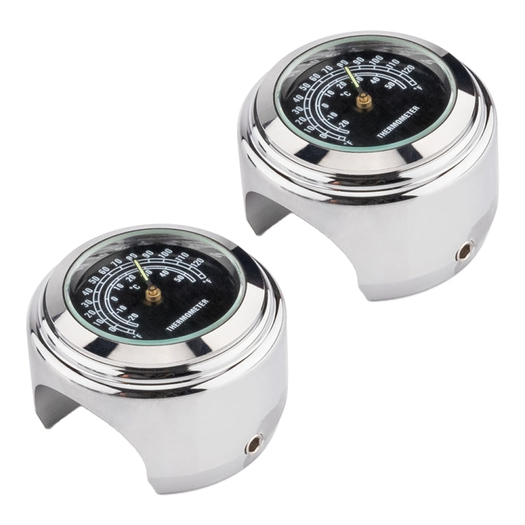 2 PCS Motorcycle 22-25mm Handlebar Thermometer