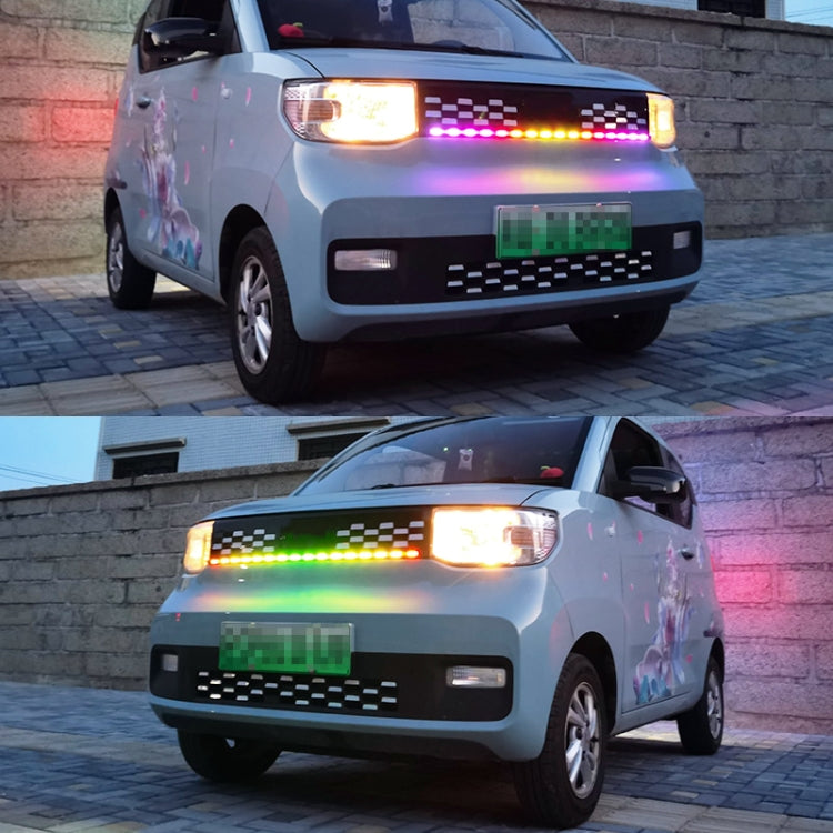 Z12-120CM 120cm DC12V-24V Car Front Grille LED RGB Daytime Running Lights Strip Colorful Lamp, Z12-120CM