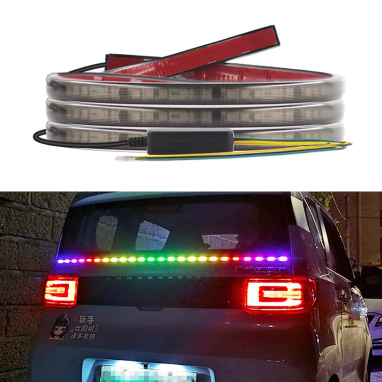 S12-120CM 120cm DC12V-24V Car Rear LED RGB Daytime Running Lights Strip Colorful Lamp, S12-120CM