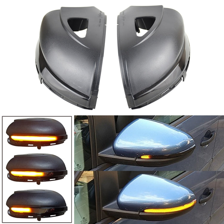 1 Pair For Volkswagen Golf 6 MK6 Car Dynamic LED Turn Signal Light Rearview Mirror Flasher Water Blinker, with Hole, For Volkswagen Golf 6 MK6, with Hole