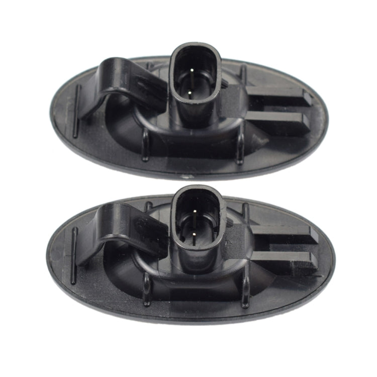 2pcs For Mazda 2 DY 2003-2007 Car Dynamic LED Fender Side Light, For Mazda 2 DY 2003-2007 (Transparent Black)