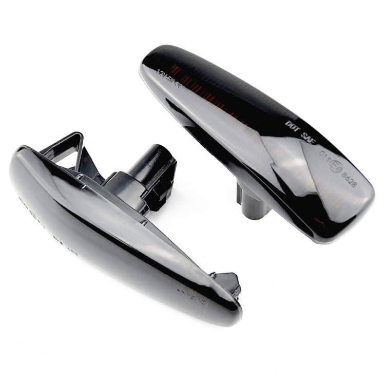 2pcs For Mitsubishi Lancer 2008-2018 Car Dynamic LED Fender Side Light, For Mitsubishi Lancer 2008-2018 (Transparent Black), For Mitsubishi Lancer 2008-2018 (Transparent)