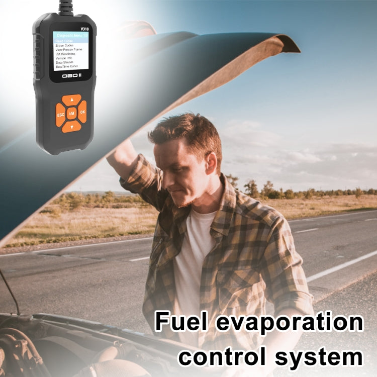 V318 Car OBD2 Color Screen Diagnostic Tool Code Reader, V318