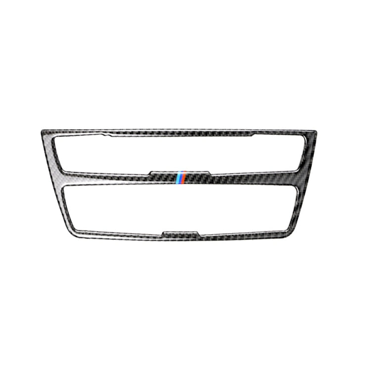 Three Color Carbon Fiber Car CD Panel Decorative Sticker for BMW (F30) 2013-2015 / (F34) 2013-2016, CD Panel(Three Color)