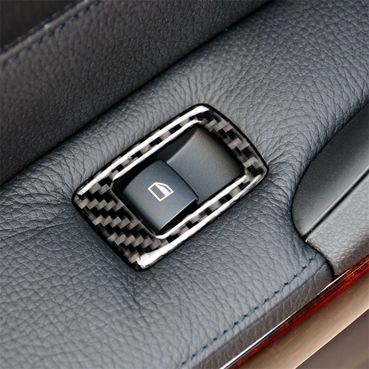 4 PCS Carbon Fiber Car Left Driving Lifting Panel Decorative Sticker with Folding for BMW E90 / 320i / 325i, Diameter: 37.8cm, Diameter: 37.8cm