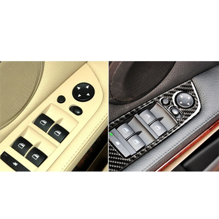 4 PCS Carbon Fiber Car Left Driving Lifting Panel Decorative Sticker with Folding for BMW E90 / 320i / 325i, Diameter: 37.8cm, Diameter: 37.8cm