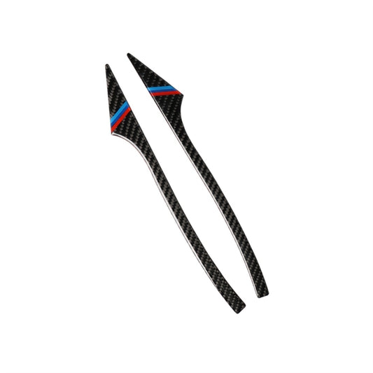 Three Color A Carbon Fiber Car Rearview Mirror Bumper Strip Decorative Sticker for BMW 5 Series E60 2008-2010 / F10 2011-2017 /  F07 2010-2015 /  F01 2010-2015