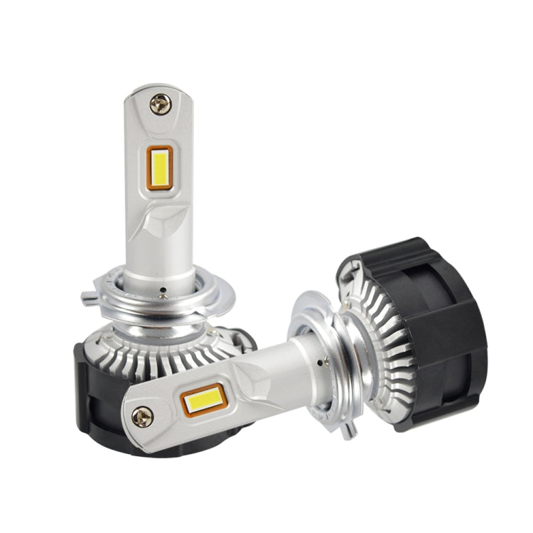 2 PCS P18 H7 DC11-30V 52W 6500K 6500LM Car LED Headlight Lamps, H7