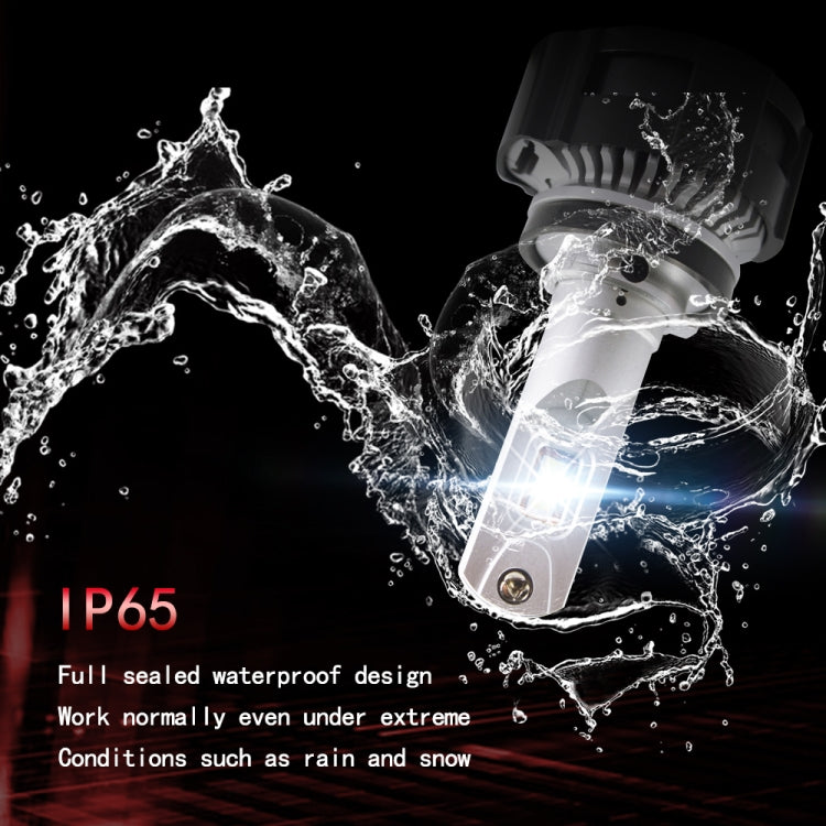 2 PCS P18 H7 DC11-30V 52W 6500K 6500LM Car LED Headlight Lamps, H7