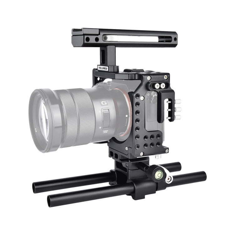 YELANGU CA7 YLG0908A-A Handle Video Camera Cage Stabilizer for  Sony A7K & A7X & A73  & A7S & A7R & A7RII & A7SII, YLG0908A-A