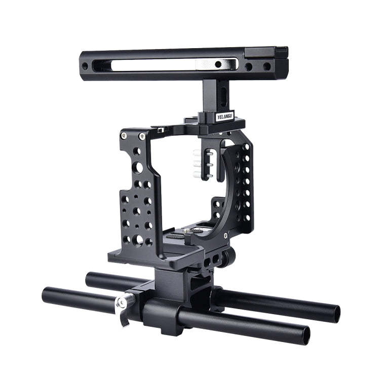 YELANGU CA7 YLG0908A-A Handle Video Camera Cage Stabilizer for  Sony A7K & A7X & A73  & A7S & A7R & A7RII & A7SII, YLG0908A-A