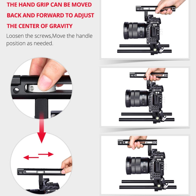 YELANGU CA7 YLG0908A-A Handle Video Camera Cage Stabilizer for  Sony A7K & A7X & A73  & A7S & A7R & A7RII & A7SII, YLG0908A-A