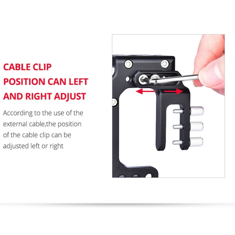 YELANGU CA7 YLG0908A-A Handle Video Camera Cage Stabilizer for  Sony A7K & A7X & A73  & A7S & A7R & A7RII & A7SII, YLG0908A-A