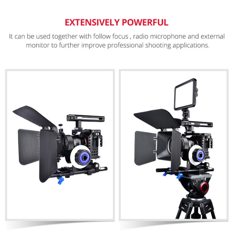 YELANGU CA7 YLG0908A-A Handle Video Camera Cage Stabilizer for  Sony A7K & A7X & A73  & A7S & A7R & A7RII & A7SII, YLG0908A-A