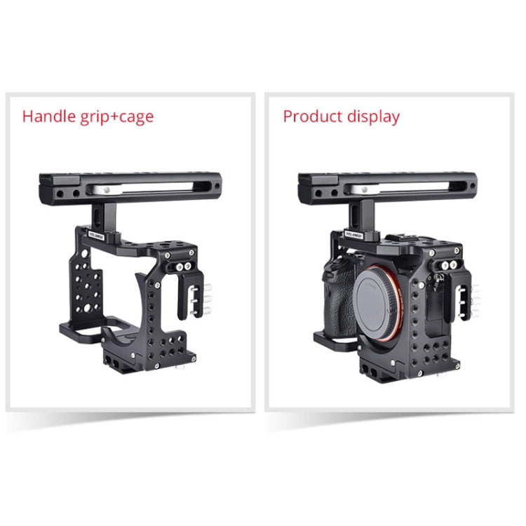 YELANGU CA7 YLG0908A-A Handle Video Camera Cage Stabilizer for  Sony A7K & A7X & A73  & A7S & A7R & A7RII & A7SII, YLG0908A-A