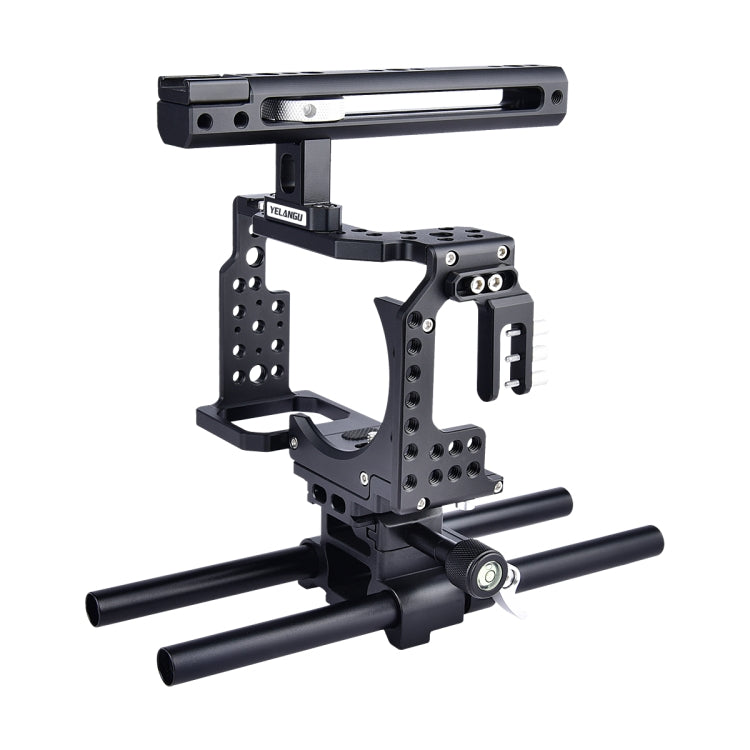YELANGU CA7 YLG0908A-A Handle Video Camera Cage Stabilizer for  Sony A7K & A7X & A73  & A7S & A7R & A7RII & A7SII, YLG0908A-A