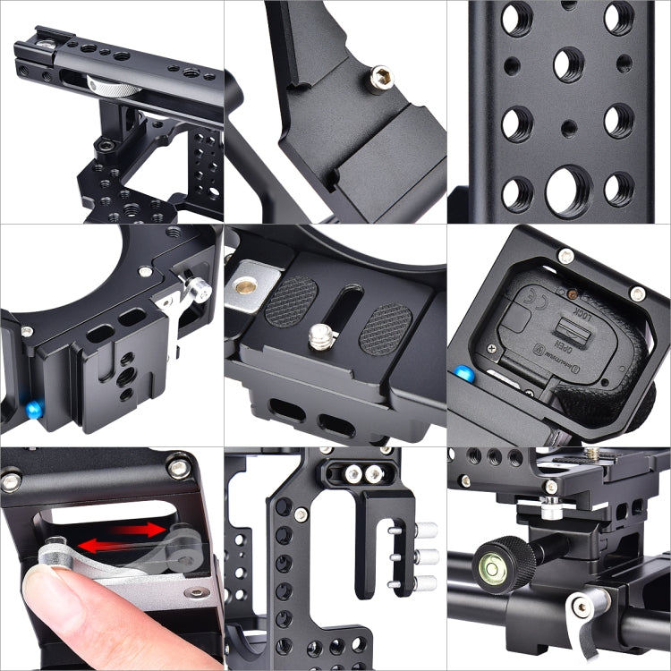 YELANGU CA7 YLG0908A-A Handle Video Camera Cage Stabilizer for  Sony A7K & A7X & A73  & A7S & A7R & A7RII & A7SII, YLG0908A-A